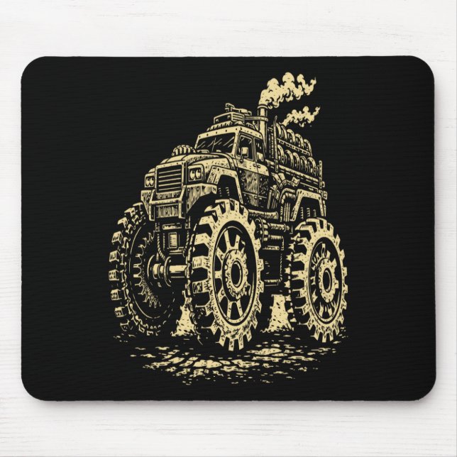 Apokalypse-Monstertruck-Abenteuer Mousepad (Vorne)