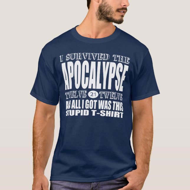 Apokalypse-Überlebend-T - Shirt (für Dunkelheit) (Vorderseite)