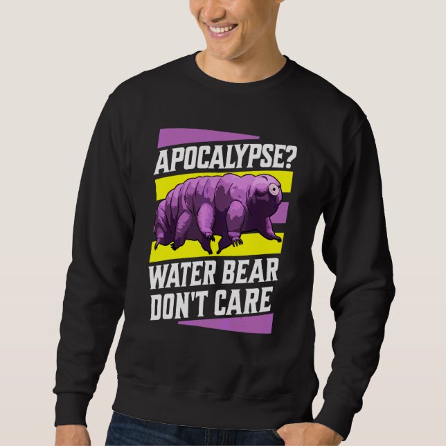 Apokalypse Wasserbär Egal   Tardigrade Retro Sweatshirt (Vorderseite)