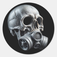 Apokalyptische Gasmaske Skull T - Shirt Design