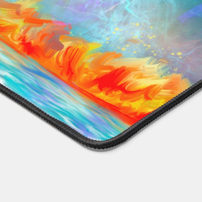 Apokalyptische Impressionen Desk Mat Schreibtischunterlage (Ecke)