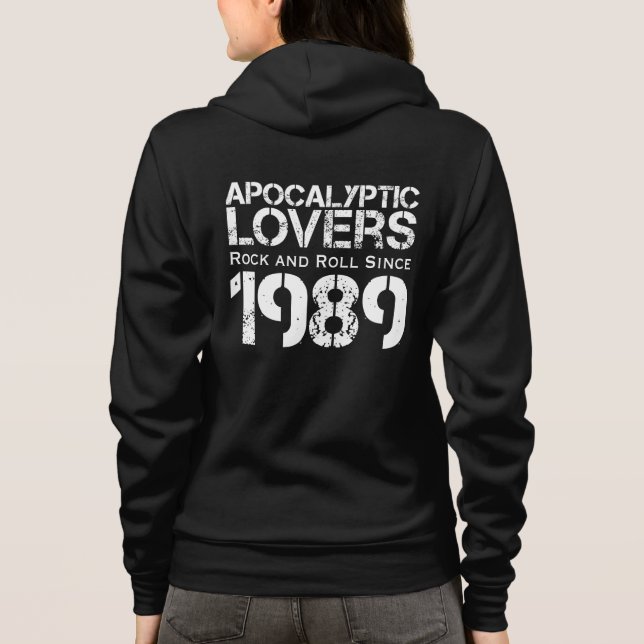 Apokalyptische Liebhaber (W) Seit 1989 Zipper hood Hoodie (Rückseite)