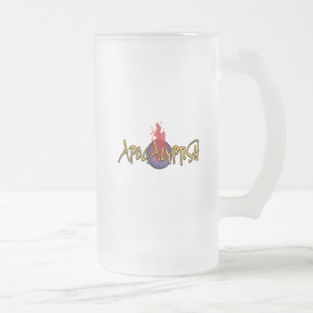 Apokalyptischer Frostierter Becher Mattglas Bierglas (Rechts)