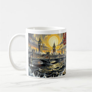 Apokalyptischer London-Sturm-Punk-Horror-Becher Kaffeetasse