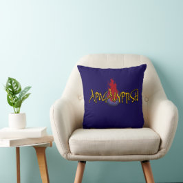 Apokalyptischer Planet Logo Kissen