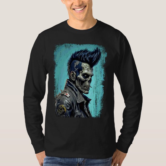 Apokalyptischer Rock'n'Roll Zombie T-Shirt (Vorderseite)