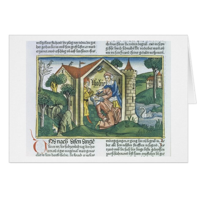 Apokryphen: Tobit ist durch den Dung des Spatzen (Vorderseite (Horizontal))