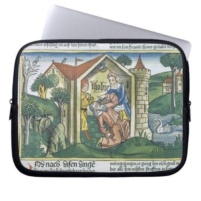 Apokryphen: Tobit ist durch den Dung des Spatzen Laptopschutzhülle (Vorderseite)