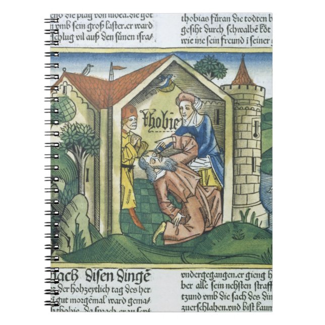 Apokryphen: Tobit ist durch den Dung des Spatzen Notizblock (Vorderseite)