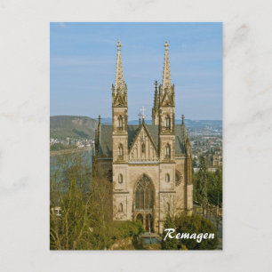 Apollinariskirche in Remagen, Deutschland Postkarte