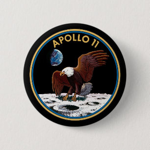 Apollo-11-Abzeichen Button