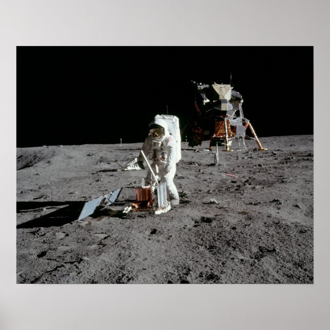 Apollo 11 Astronaut- und Mondmodul "Adler" Poster (Vorne)
