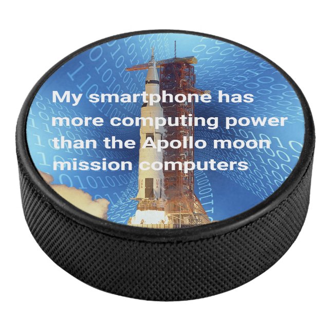 Apollo 11 Computing Power Eishockey Puck (3/4)