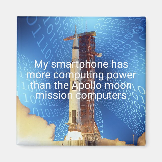 Apollo 11 Computing Power Magnet (Vorne)