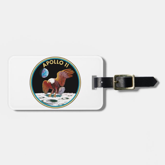 Apollo 11 gepäckanhänger (Vorderseite horizontal)