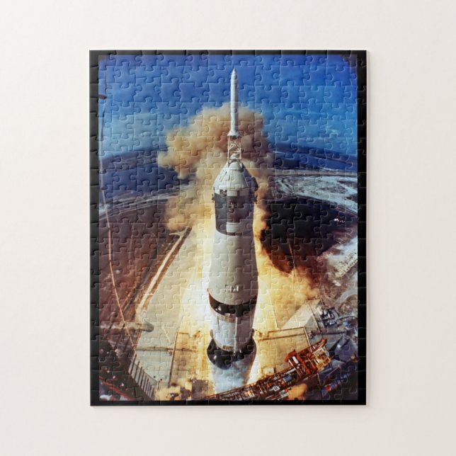 Apollo 11 hebt weg puzzle (Vertikal)