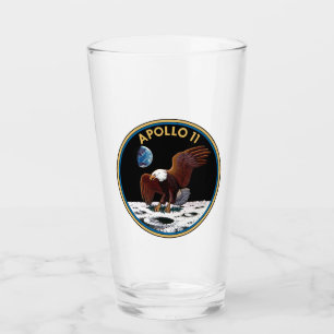 Apollo 11-Insignien Glas
