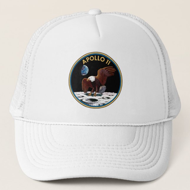 Apollo 11-Insignien Truckerkappe (Vorderseite)
