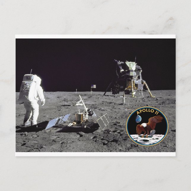 Apollo-11-Landeplatz Postkarte (Vorderseite)
