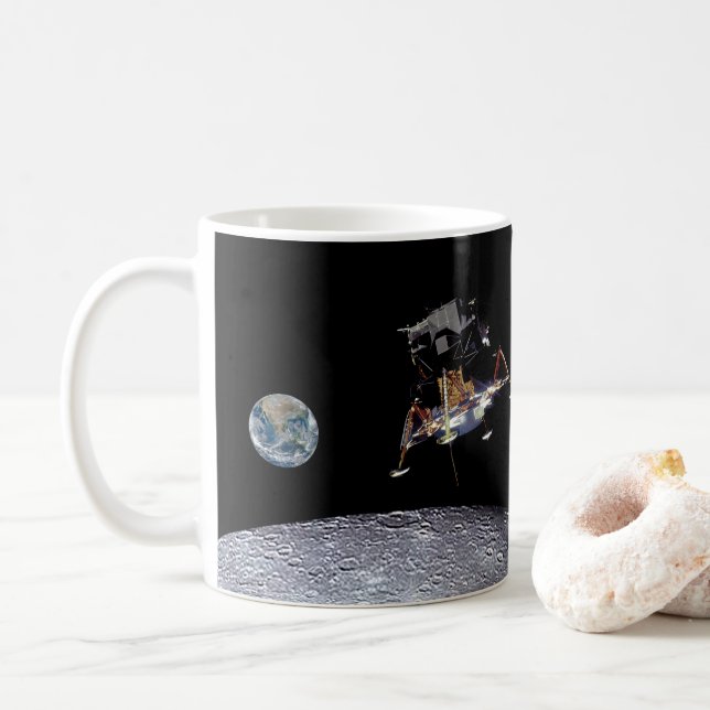 Apollo 11 Lunar Landing Kaffeetasse (Mit Donut)