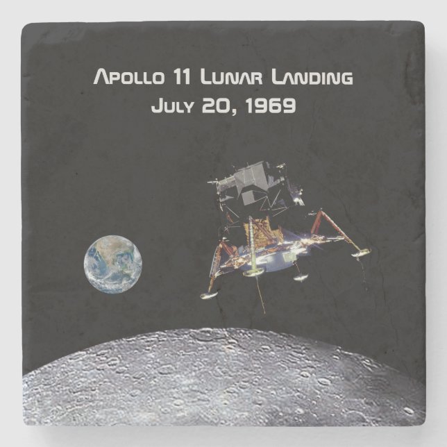 Apollo 11 Lunar Landing Steinuntersetzer (Vorderseite)