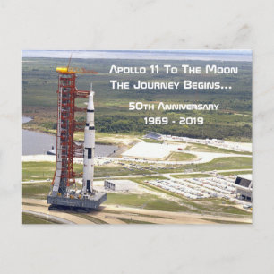 Apollo 11-Mission zum Mond-Jubiläum Postkarte