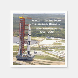 Apollo 11 Mission zum Mondjubiläum Serviette
