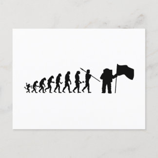 Apollo 11 Mondlandung Evolutionstheorie Postkarte