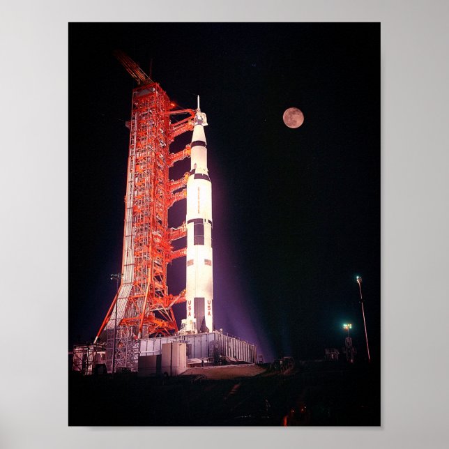 Apollo 11 Saturn V Rakete Poster (Vorne)