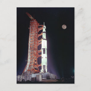 Apollo 11 Saturn V Rakete Postkarte