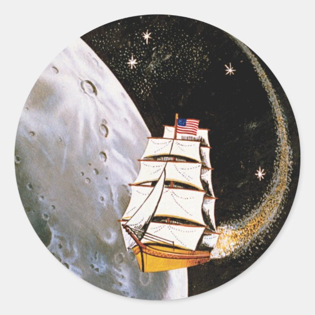 Apollo 12 Mission Patch Logo Runder Aufkleber (Vorderseite)