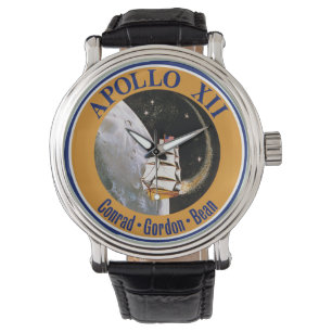 Apollo 12 Missionsabzeichen-Logo Armbanduhr