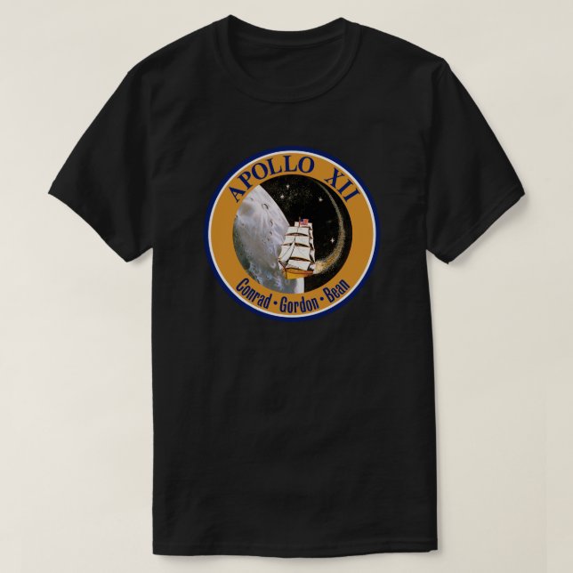 Apollo 12-Missionspatch-Logo T-Shirt (Design vorne)