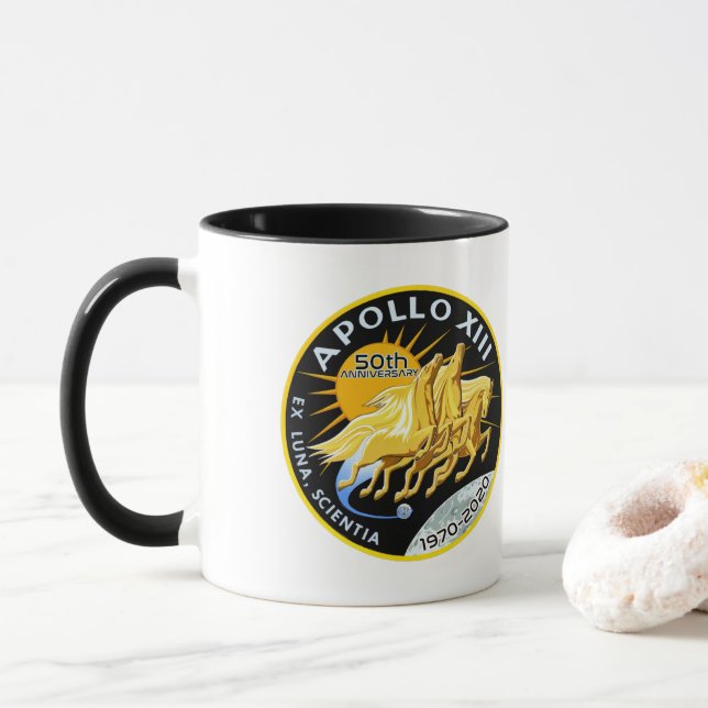 Apollo 13 50 Jahrestag 1970 - 2020 Tasse (Mit Donut)