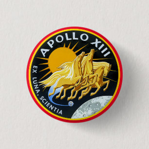 Apollo 13-Insignien Button