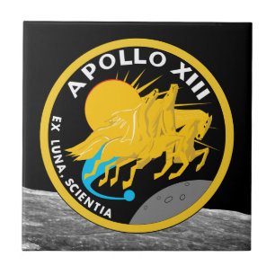 Apollo 13 NASA-Missionsabzeichen-Logo Fliese