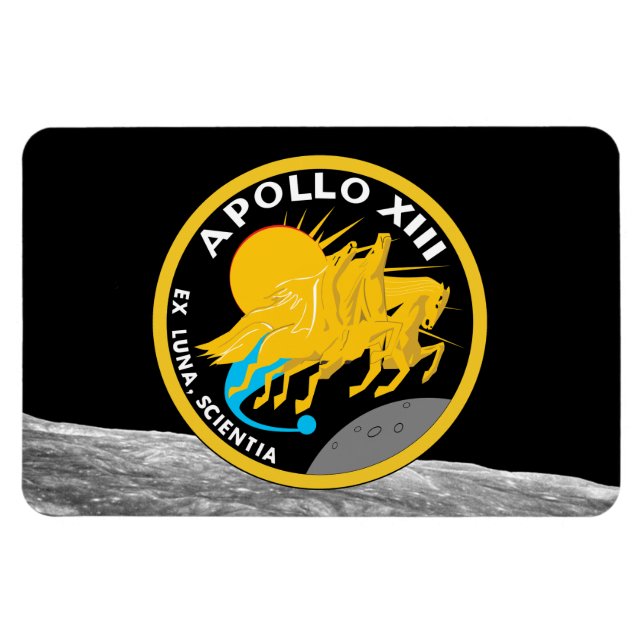 Apollo 13 NASA-Missionsabzeichen-Logo Magnet (Horizontal)