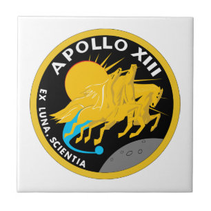 Apollo 13 Patch-Logo der NASA-Mission Fliese