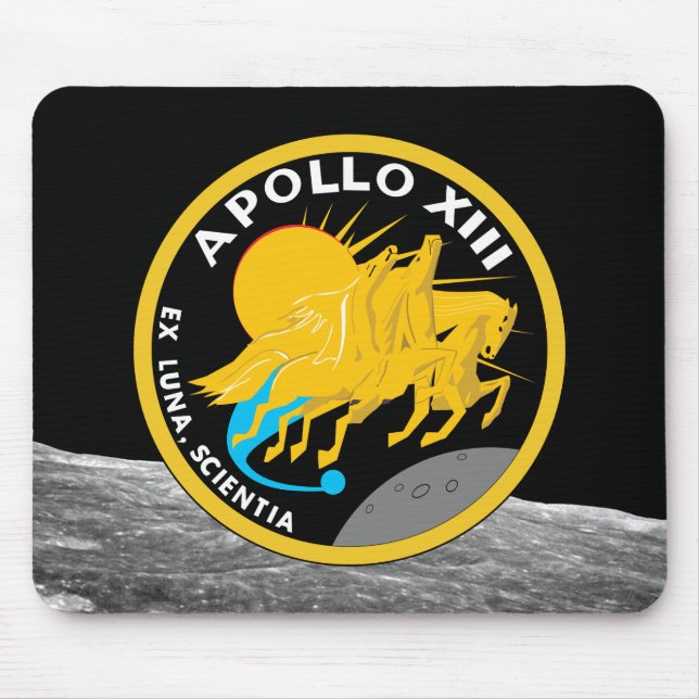 Apollo 13 Patch-Logo der NASA-Mission Mousepad (Vorne)