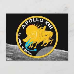 Apollo 13 Patch-Logo der NASA-Mission Postkarte