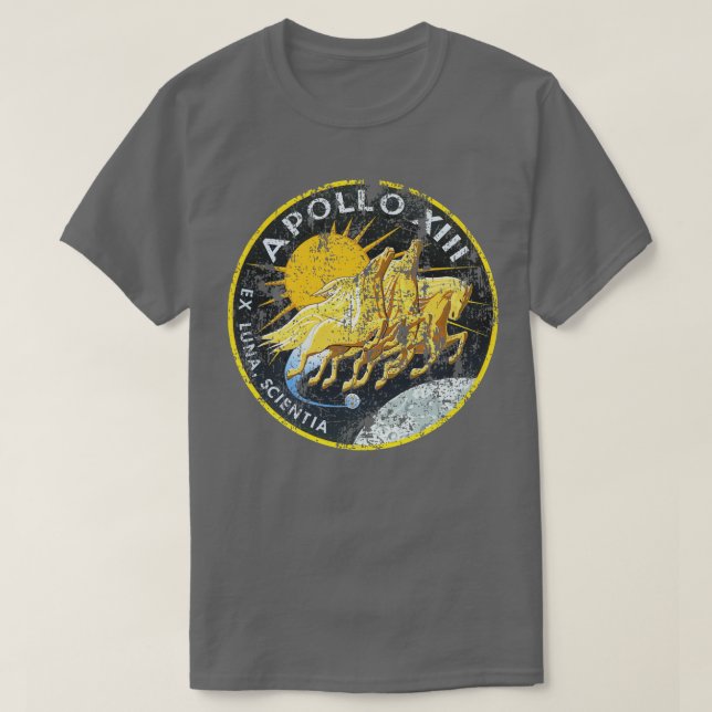 Apollo 13 XIII Mission gestört T-Shirt (Design vorne)