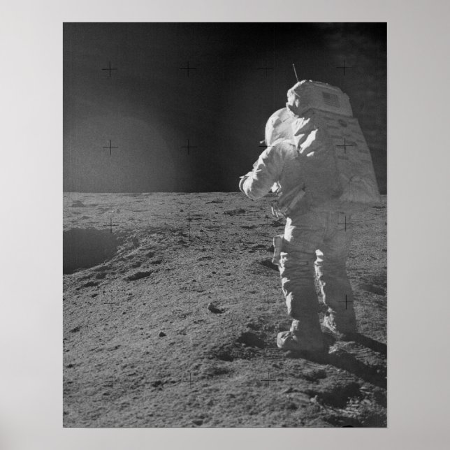 Apollo 14 Astronaut auf dem Mond Poster (Vorne)