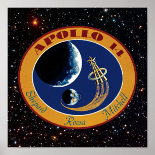 Apollo 14 NASA-Missionsabzeichen-Logo Poster