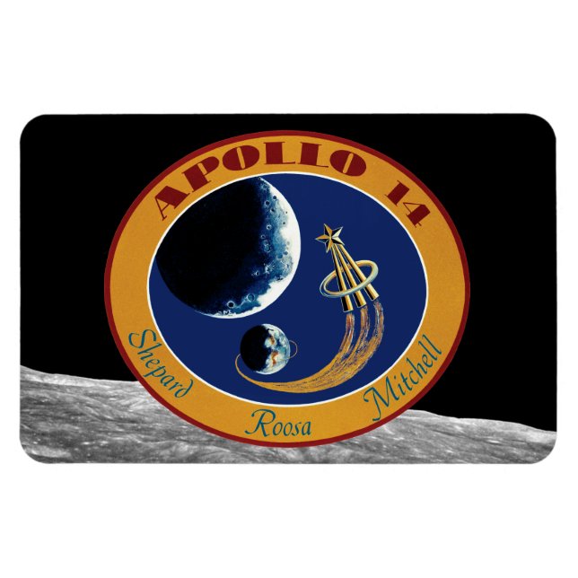 Apollo 14 Patch-Logo der NASA-Mission Magnet (Horizontal)