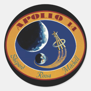 Apollo 14 Patch-Logo der NASA-Mission Runder Aufkleber
