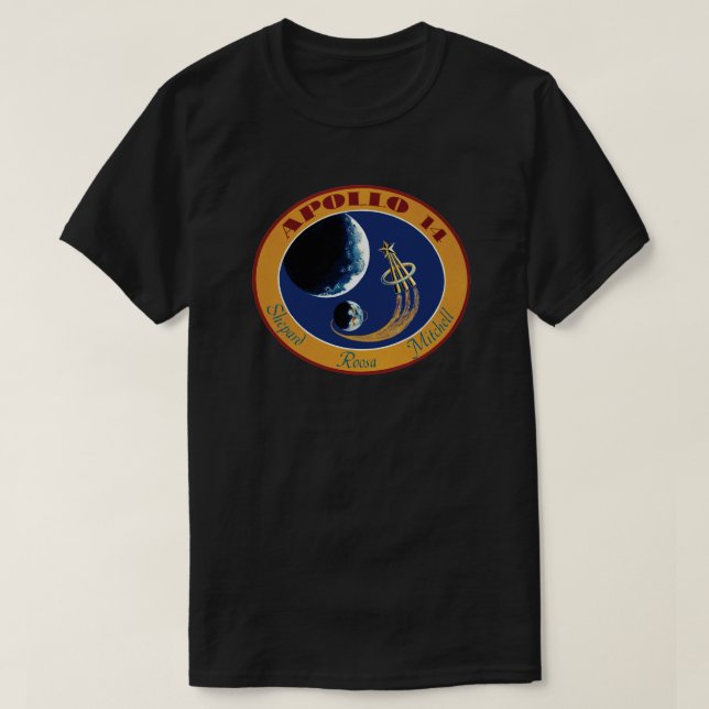 Apollo 14 Patch-Logo der NASA-Mission T-Shirt (Design vorne)