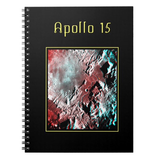 Apollo 15 Landing Site Anaglyph iPad Pro Abdeckung Notizblock (Vorderseite)