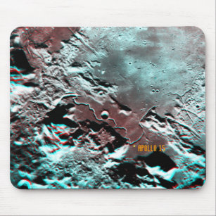 Apollo 15 Landungsgebiet Anaglyph Mousepad