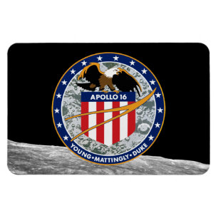 Apollo 16 NASA-Missionsabzeichen Logo Magnet