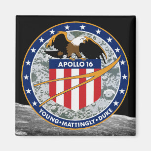 Apollo 16 Patch-Logo der NASA-Mission Magnet